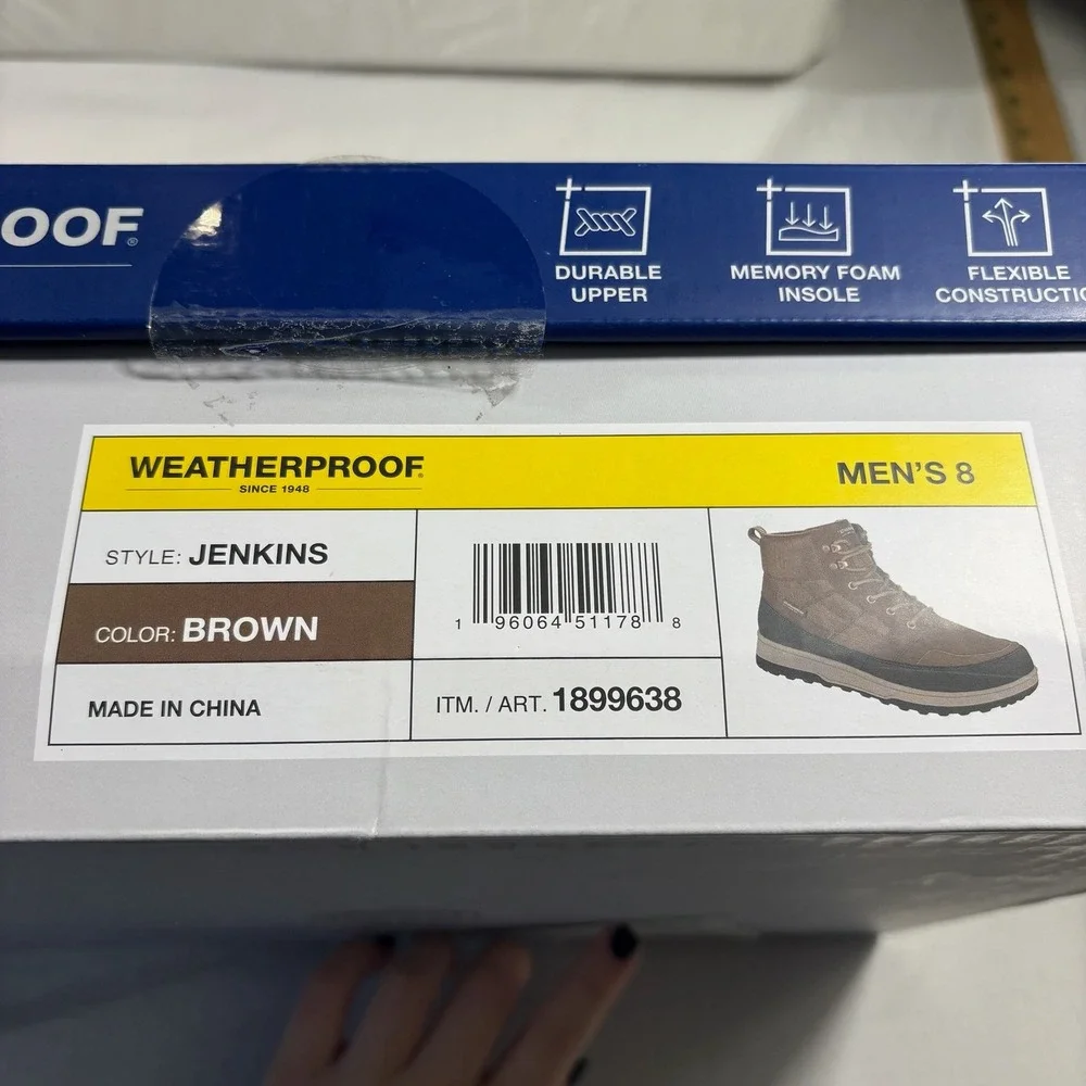 Weatherproof Mens Jenkins Shoe‎ Brown Size 8